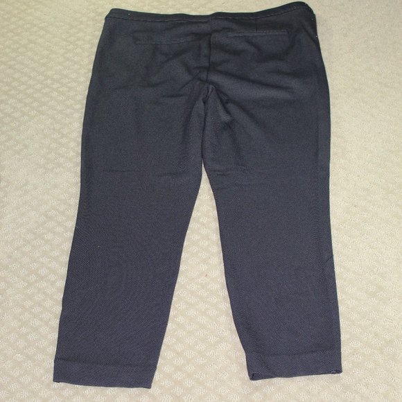 Liverpool Women's Size 16 Navy Blue Pin Dot Kelsey Ponte Trouser Pants - Picture 2 of 5
